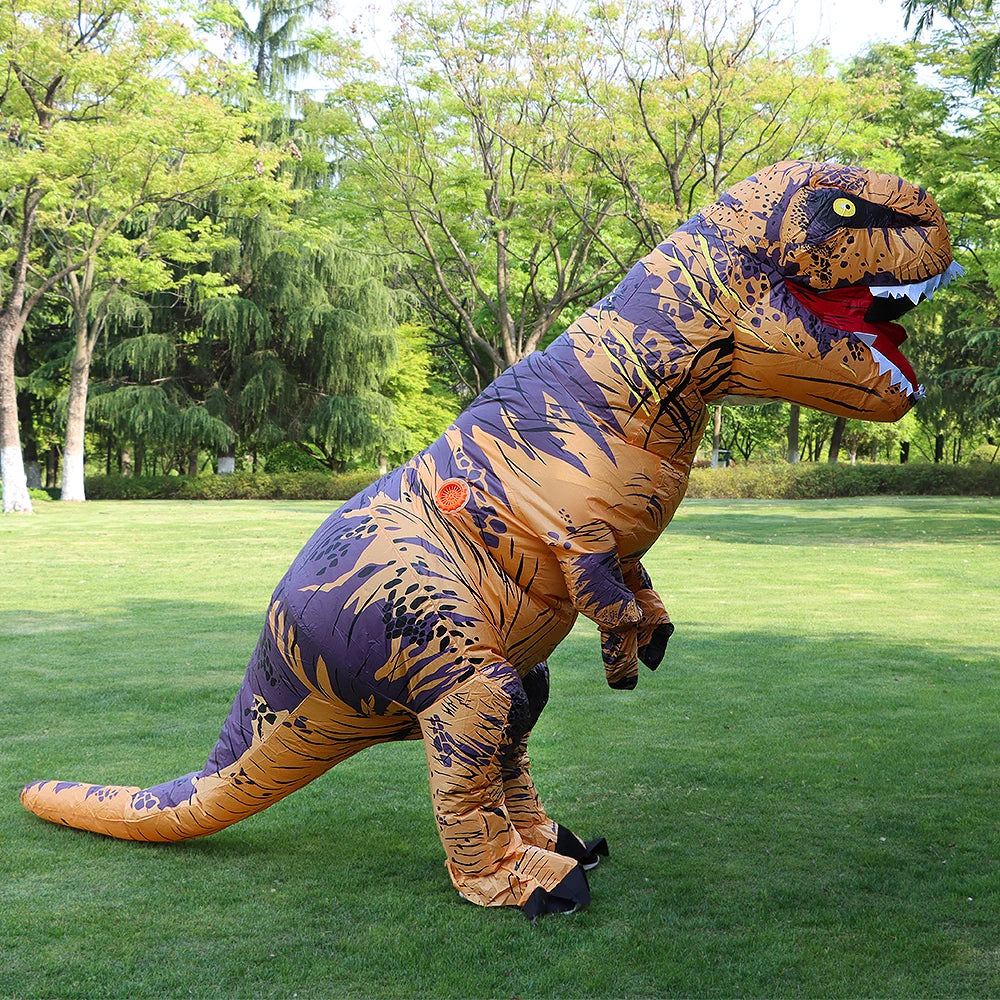 T-Rex aufblasbares Tyrannosaurus Dinosaurier Kostüm Kinder Erwachsene Rollenspiel Kostüm Halloween Maskottchen Partybekleidung