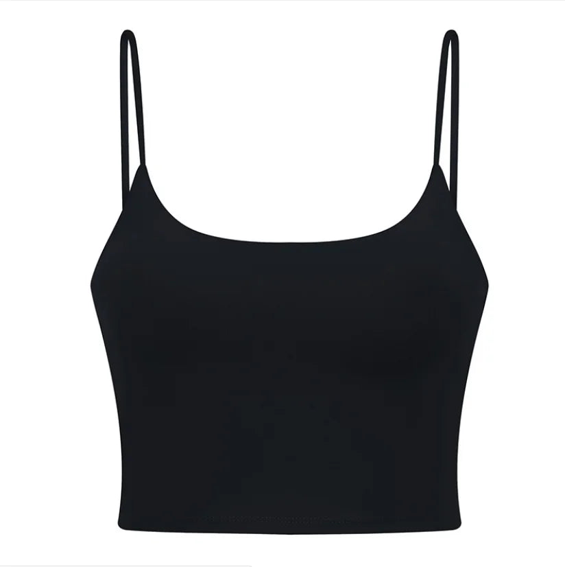 Damen Longline Sport-BH ohne Bügel, gepolstert