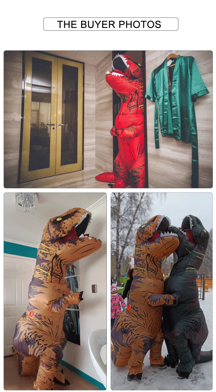 T-Rex aufblasbares Tyrannosaurus Dinosaurier Kostüm Kinder Erwachsene Rollenspiel Kostüm Halloween Maskottchen Partybekleidung
