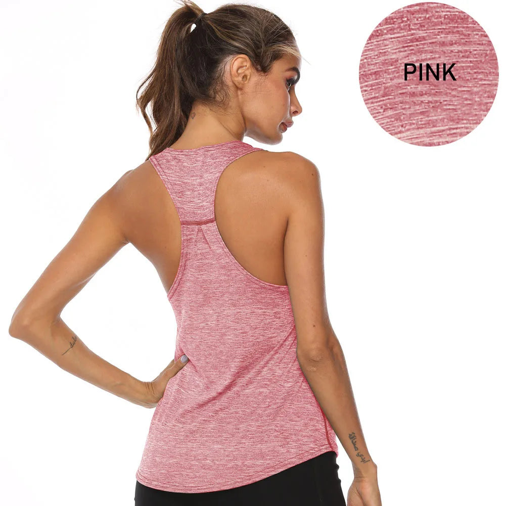 WANAYOU Ärmellose Yoga-Shirts Damen Schnelltrocknendes Running Sport Tank Top Ärmelloses Fitness Gym Workout Top Yoga Weste