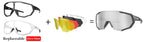 X-TIGER Radsportbrille Polarisierte Brille Fahrradbrille Sport Herren Photochrome Sonnenbrille MTB Rennrad Brille 3/5 Gläser
