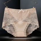 7 Stück Baumwoll-Damenunterwäsche, Spitze, transparente Höschen, bequeme, antibakterielle Übergrößen-Hosen, weibliche sexy Dessous