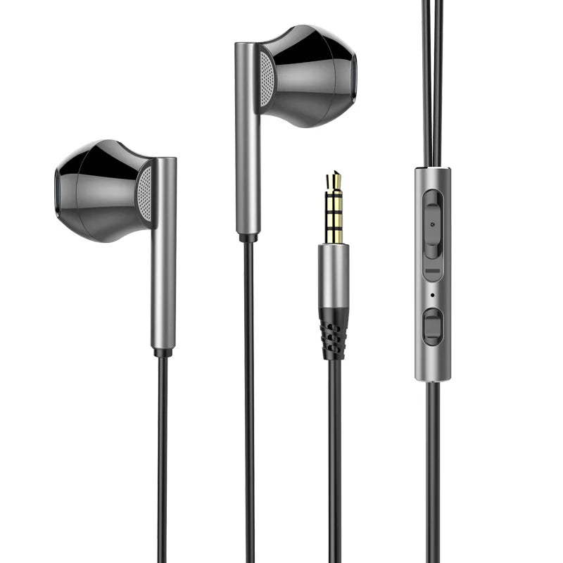 EARDECO 8 Kerne Kabelgebundene Kopfhörer Ohrhörer Bass In-Ear-Kopfhörer mit Mikrofon Ohrhörer Ohrstöpsel Handy-Headset Dynamischer Stereo