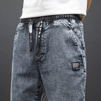 Frühling Sommer Schwarz Blau Cargo Jeans Herren Streetwear Denim Jogger Hosen Herren Baggy Harem Jean Hosen Übergröße