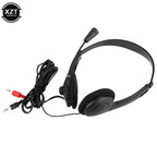 3,5mm kabelgebundenes Stereo-Headset, geräuschunterdrückende Ohrhörer mit Mikrofon, Gaming-Kopfhörer für Computer, Laptop, Desktop
