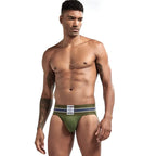 JOCKMAIL sexy Herren Unterwäsche Jockstrap Homme Herren Jockstrap Unterwäsche Herren String Jockstrap Gay Jockstrap Baumwolle Atmungsaktiv weiß