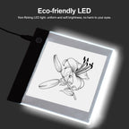 Tragbares Daumenkino-Set mit Leuchtpad-Tablet, LED-Leuchtkasten, 3-Stufen-Helligkeitsregelung, 300 Blatt Daumenkino-Papier mit Bindeschraube