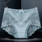 7 Stück Baumwoll-Damenunterwäsche, Spitze, transparente Höschen, bequeme, antibakterielle Übergrößen-Hosen, weibliche sexy Dessous