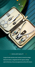 MR.GREEN Maniküre-Set Farbkontrast Nagelknipser Schneider Werkzeuge Kits Edelstahl Pediküre Reiseetui für Mann Frau