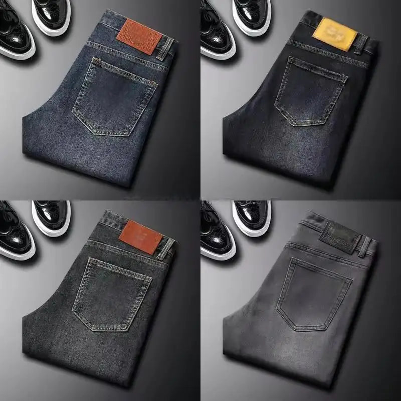 Großhandel mittelhohe Taille Herren Straight Jeans Mixed Denim Gute Qualität Sommer Freizeitstil Washed Craft