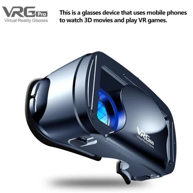 Virtual Reality VR Brille IMAX Riesiger Bildschirm HD 3D Brille Google Cardboard Box VR Headset Helm für 5-7" Telefon, unterstützt Gamepad