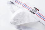 JOCKMAIL sexy Herren Unterwäsche Jockstrap Homme Herren Jockstrap Unterwäsche Herren String Jockstrap Gay Jockstrap Baumwolle Atmungsaktiv weiß