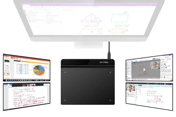 XPPen Star G640 Grafiktablett 6 x 4 Zoll, 8192 Druckstufen, unterstützt Windows, Mac, Digitales Zeichentablett für Zeichnen & OSU-Spiel