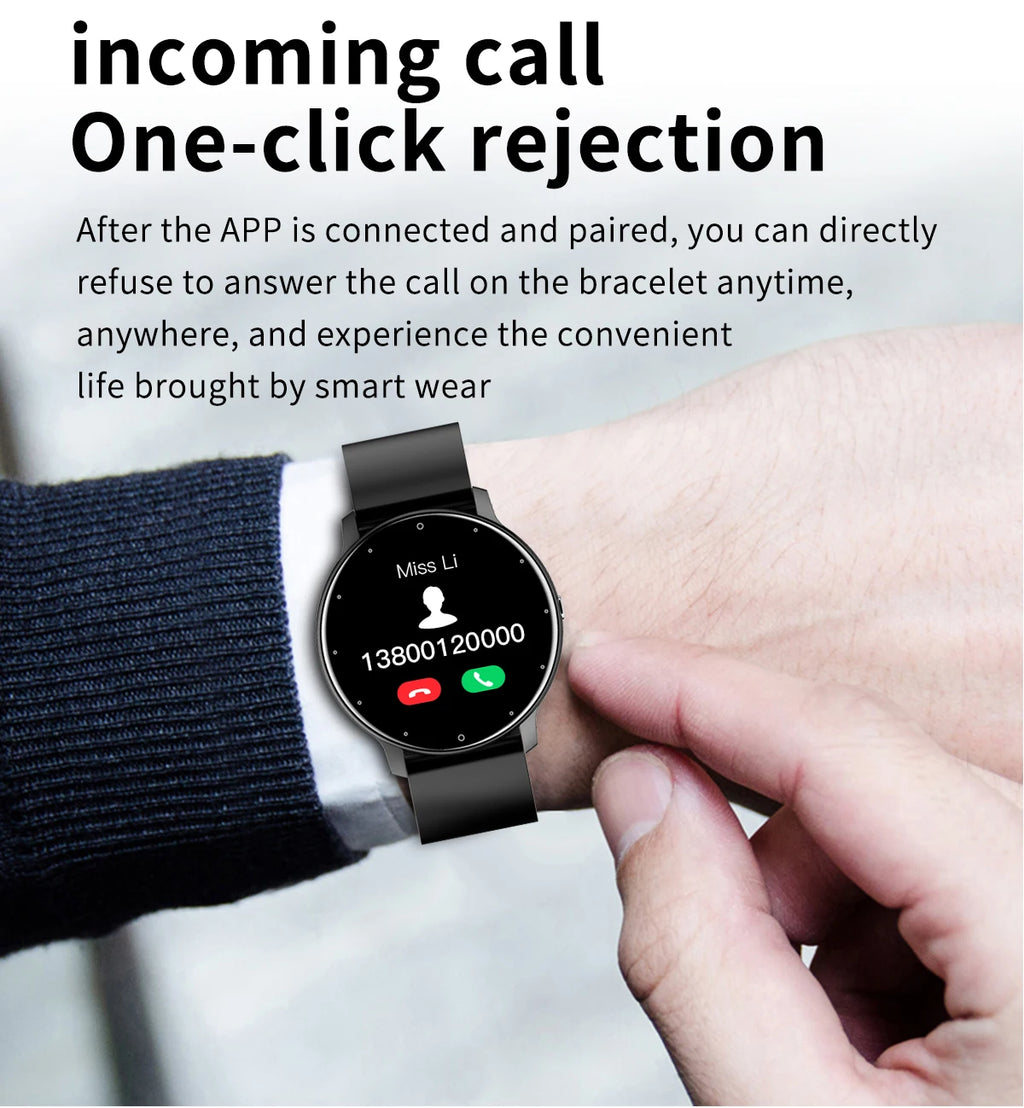 LIGE Wasserdichte Smartwatch für Damen, Echtzeit-Wettervorhersage, Herren-Uhren, Sport-Damen-Smartwatch für Damen, Android, iOS