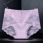 7 Stück Baumwoll-Damenunterwäsche, Spitze, transparente Höschen, bequeme, antibakterielle Übergrößen-Hosen, weibliche sexy Dessous