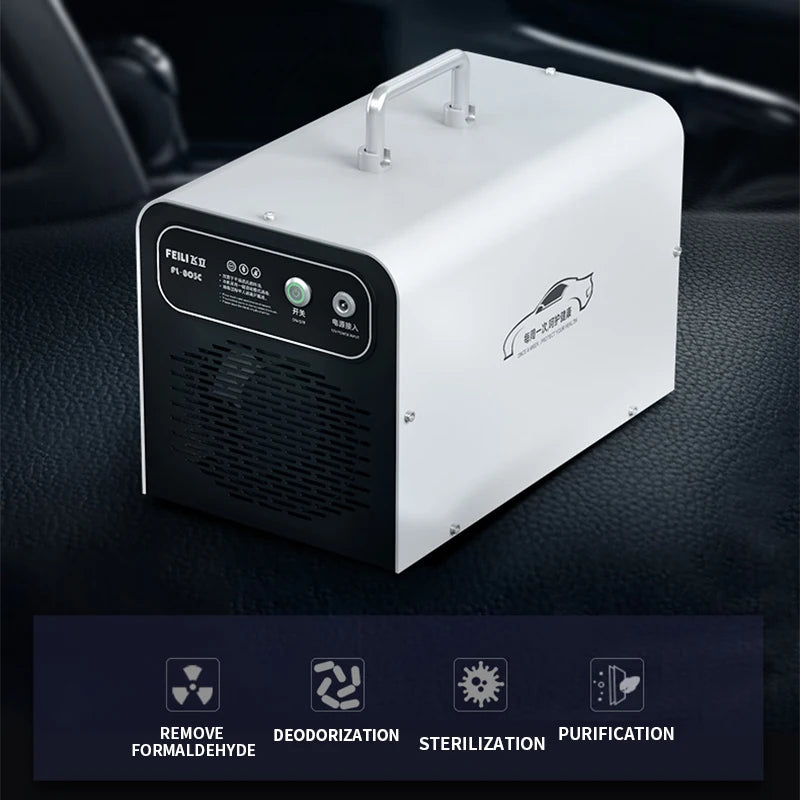 Automobile Ozonsterilisationsmaschine, intelligente Fahrzeugentfernung von Formaldehyd, Rauchgeruch, Desinfektion und Sterilisation