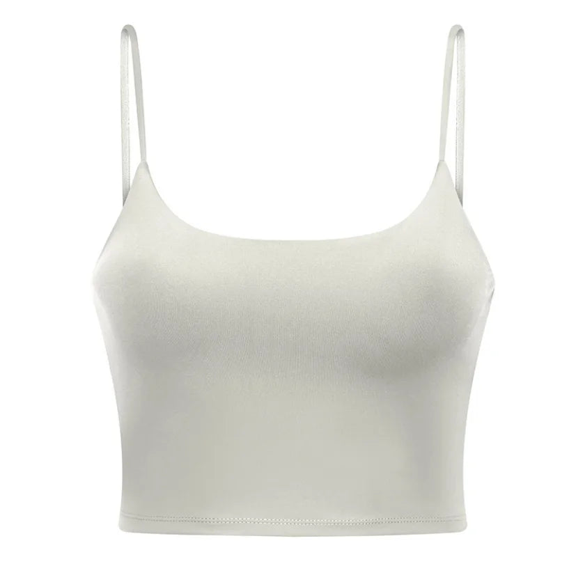 Damen Longline Sport-BH ohne Bügel, gepolstert