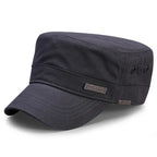 Spring Big Head Man Large Size Army Flat Cap Men Summer Cotton Plus Size Mesh Military Hat 55-60cm 60-65cm