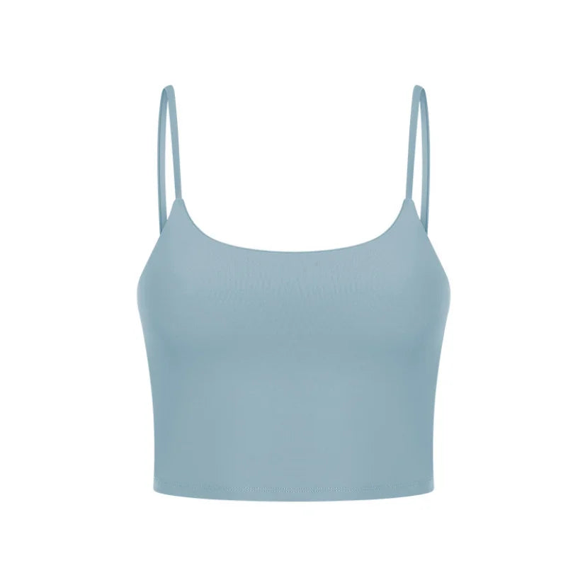 Damen Longline Sport-BH ohne Bügel, gepolstert