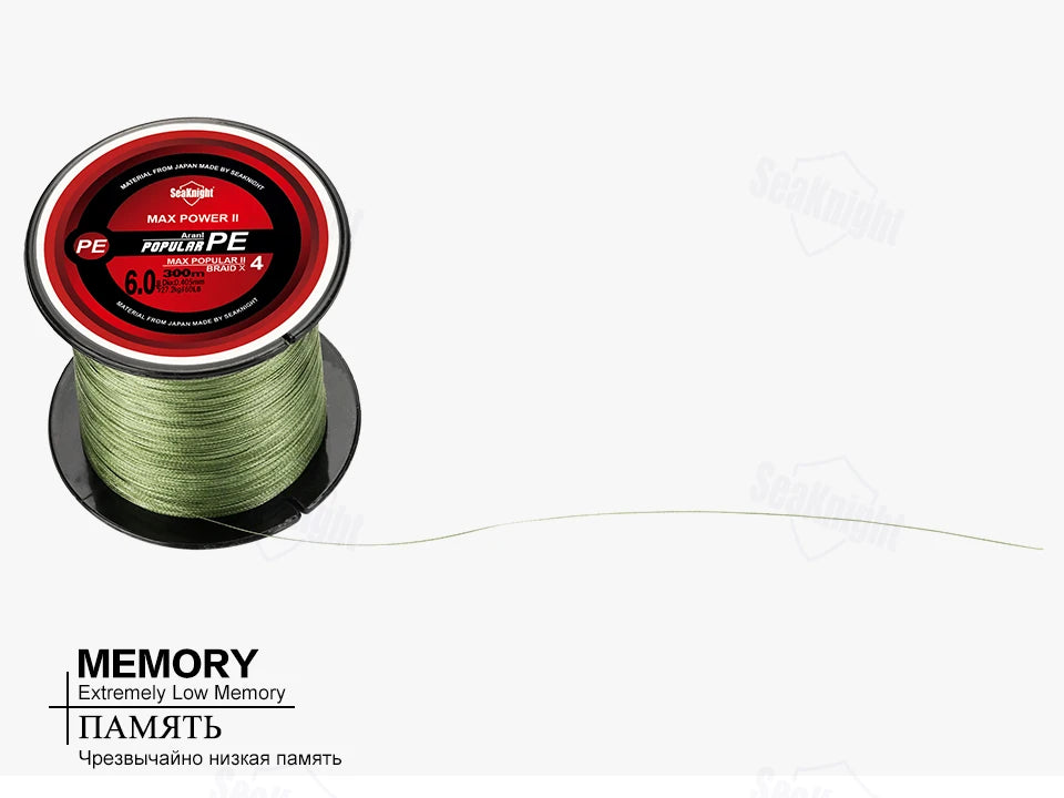 SeaKnight Brand 4-fach geflochtene Angelschnur 8-100LB Multifilament PE-Schnur 300M 500M 1000M Süßwasser Salzwasser Angeln Pesca