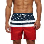 Escatch Schnelltrocknende Sommer Badeshorts für Herren, Beach Boardshorts, Badehosen für Männer, Schwimmhosen, Herren Sportbekleidung, Strandmode, Fitness Übergrößen