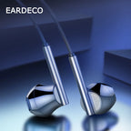 EARDECO 8 Kerne Kabelgebundene Kopfhörer Ohrhörer Bass In-Ear-Kopfhörer mit Mikrofon Ohrhörer Ohrstöpsel Handy-Headset Dynamischer Stereo