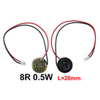 1X 8 Ohm 8R 0,5W Mini ultradünner Hornlautsprecher Durchmesser 20mm 23mm 28mm 30mm 36mm 40mm 50mm 57mm mit P2.0 Anschlusskabel
