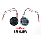 1X 8 Ohm 8R 0,5W Mini ultradünner Hornlautsprecher Durchmesser 20mm 23mm 28mm 30mm 36mm 40mm 50mm 57mm mit P2.0 Anschlusskabel