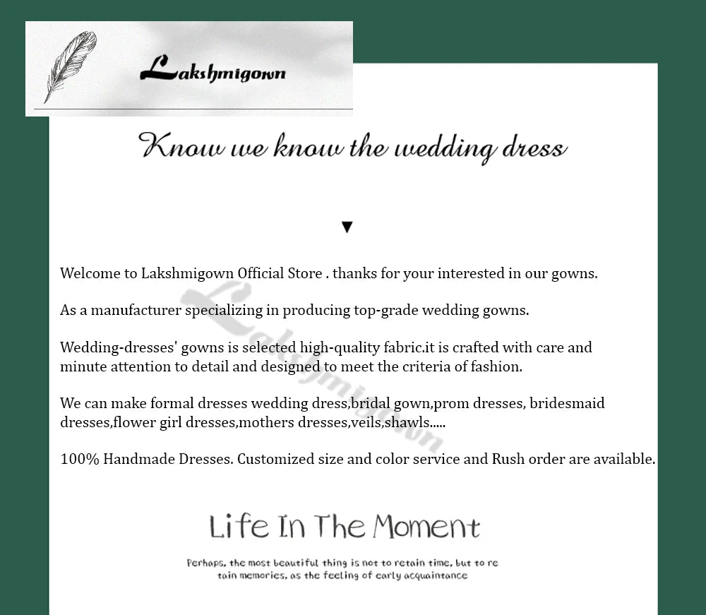 Lakshmigown Sexy Hochzeitskleid mit tiefem V-Ausschnitt für die Braut, rückenfrei, Federn, Brautkleid, Vestido De Novia, glänzend, individuell anpassbar