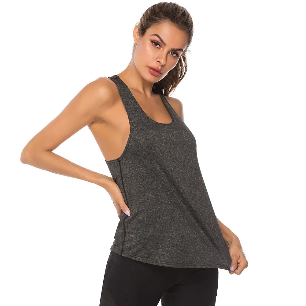 WANAYOU Ärmellose Yoga-Shirts Damen Schnelltrocknendes Running Sport Tank Top Ärmelloses Fitness Gym Workout Top Yoga Weste