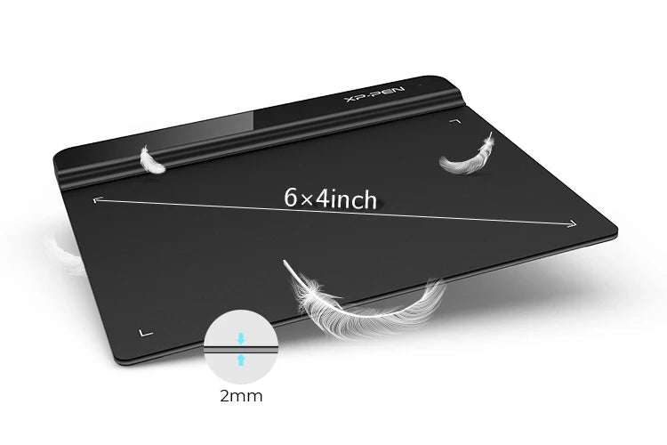 XPPen Star G640 Grafiktablett 6 x 4 Zoll, 8192 Druckstufen, unterstützt Windows, Mac, Digitales Zeichentablett für Zeichnen & OSU-Spiel