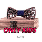 Adult and kids Wooden bow tie Set ties for kids necktie bowtie gravata casamento school bow ties Gift for students boy bow ties
