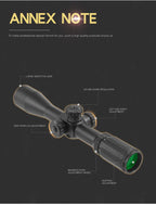 BSA Optics TMD 4-14X44 FFP Jagdzielfernrohr, Absehen in erster Bildebene, taktisches Glasgravur-Absehen, optische Visiere