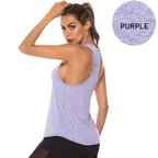 WANAYOU Ärmellose Yoga-Shirts Damen Schnelltrocknendes Running Sport Tank Top Ärmelloses Fitness Gym Workout Top Yoga Weste