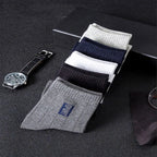 20 Stück = 10 Paar hochwertige Herrensocken aus Baumwolle, atmungsaktiv, schweißabsorbierend, mittellang, schwarze Socken, Deodorant, Business-Herren-Geschenk-Socken