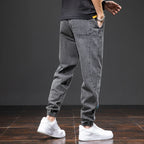 Frühling Sommer Schwarz Blau Cargo Jeans Herren Streetwear Denim Jogger Hosen Herren Baggy Harem Jean Hosen Übergröße