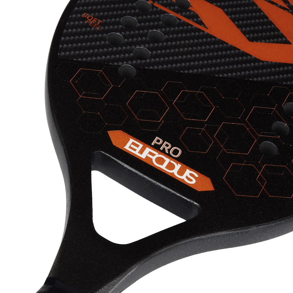 Vollcarbon 3K Faser Strandtennisschläger raue Oberfläche professioneller Schläger für Herren und Damen mit Schutzhülle