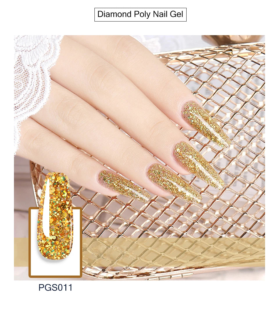 Nagelset mit Nagellampe Nageltrockner Nagelbohrmaschine Maniküre-Set Kit Poly-Nagelgel-Kit Nagellack-Set Soak-Off Nail Art Werkzeuge Sets