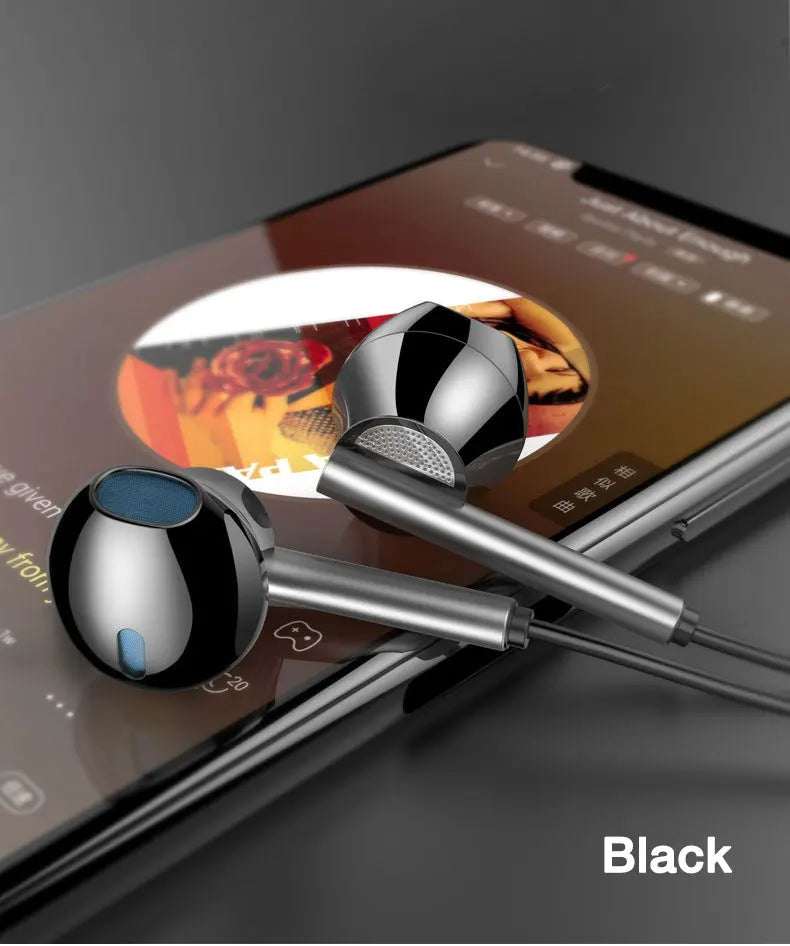 EARDECO 8 Kerne Kabelgebundene Kopfhörer Ohrhörer Bass In-Ear-Kopfhörer mit Mikrofon Ohrhörer Ohrstöpsel Handy-Headset Dynamischer Stereo