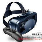 Virtual Reality VR Brille IMAX Riesiger Bildschirm HD 3D Brille Google Cardboard Box VR Headset Helm für 5-7" Telefon, unterstützt Gamepad