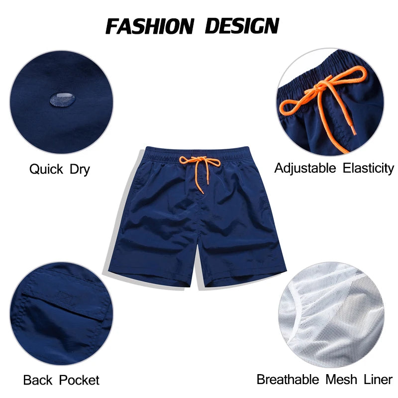 DATIFER Herren Strandshorts Surfen Badehose Sport Männer Boardshorts Bermuda Schwimmbekleidung