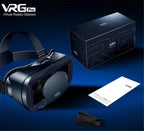 Virtual Reality VR Brille IMAX Riesiger Bildschirm HD 3D Brille Google Cardboard Box VR Headset Helm für 5-7" Telefon, unterstützt Gamepad