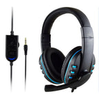 Kopfhörer 3,5mm Kabelgebundenes Gaming Headset Ohrhörer Musik für PS4 Playstation 4 Game PC Chat Computer mit Mikrofon