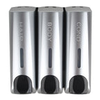Einfach-/Doppel-/Dreifach-Seifenspender 350ml zur Wandmontage, Duschbad-Shampoo-Spender, Flüssigseifenbehälter, Bad-Accessoires