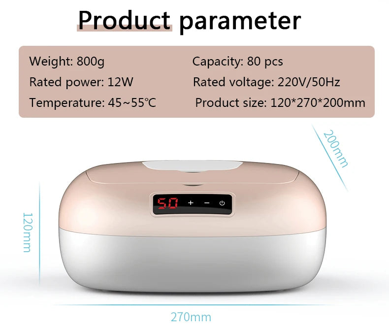 DMWD Haushalt Feuchttuchwärmer Elektrischer Säuglings-Baby-Feuchttuch-Gesichtsmasken-Wärmer Einstellbare konstante Temperatur 220V