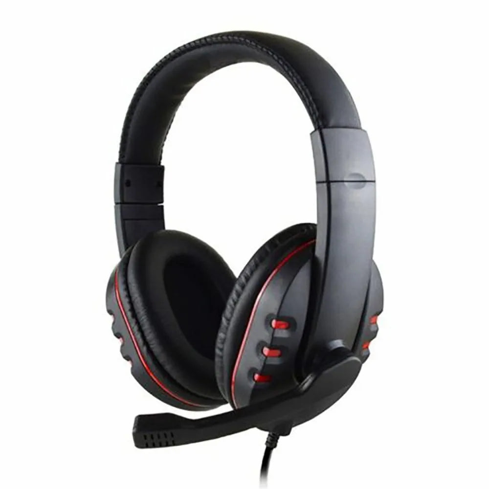 Kopfhörer 3,5mm Kabelgebundenes Gaming Headset Ohrhörer Musik für PS4 Playstation 4 Game PC Chat Computer mit Mikrofon