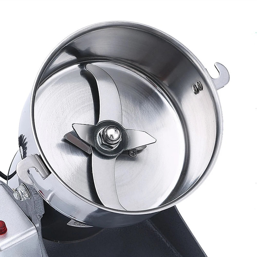 800G Kräutermühle Kaffeemaschine Getreidemühle Gewürzmühle Medizin Weizenmischer Trockenfutter Mühle Große Kapazität Edelstahl