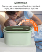 DMWD Haushalt Feuchttücherwärmer Elektrischer Baby-Feuchttuchwärmer Tragbare Heizbox Feuchttuchspender Thermostat 45–55 ℃ 220