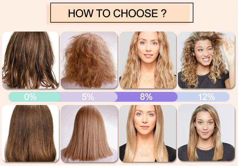 PURC 1000ml Keratin Haarglättende Glättungsbehandlung für lockiges, krauses Haar, brasilianische Keratinprodukte professionell