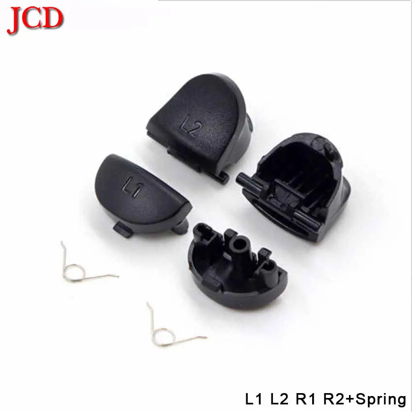 Für PS4 Controller Reparatur-Set L1 R1 L2 R2 Trigger-Tasten 3D Analog-Joysticks Thumb Sticks Kappen Leitfähige Gummi Schraubendreher-Kit